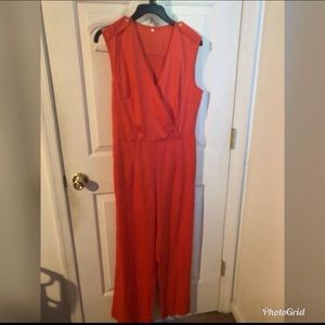Orange jumpsuit never worn size M